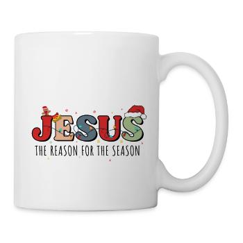 Jesus Christus Christmas reason for the season - Tasse - Weiß - Rechts