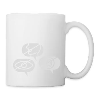 No seeing Hearing speak - Mug - white - Right