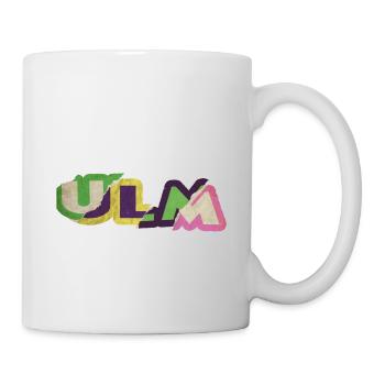 Ulm Deutschland Stadt Schrift Punk Retro - Tasse - Weiß - Rechts