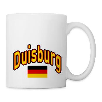 Duisburg deutschland flagge - Tasse - Weiß - Rechts