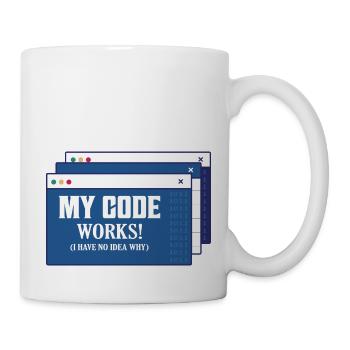 My Code Works! I Have No Idea Why Coding Software - Mug - white - Right