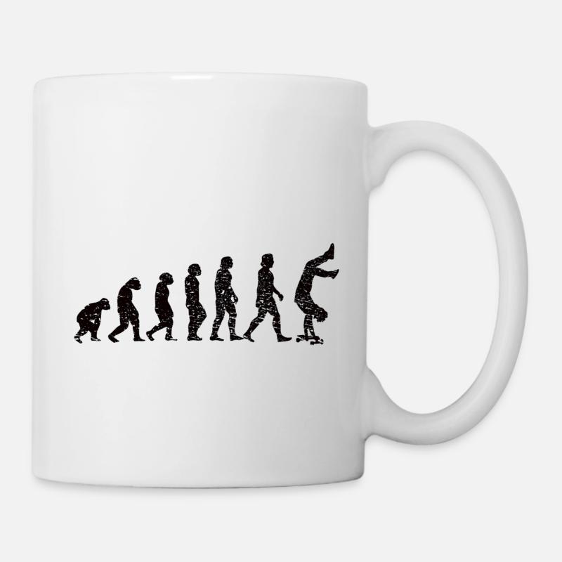 Skateboard Skating Skateboarding Skater Longboard - Mug blanc - blanc