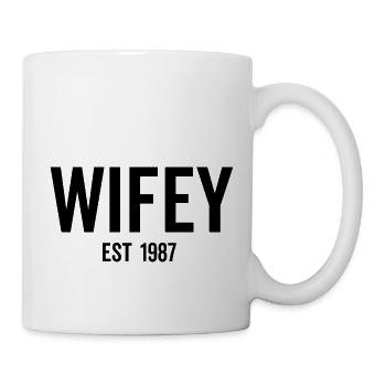 Wifey Est 1987 - Mug blanc - blanc - Droite