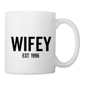 Wifey Est 1996 - Tasse - Weiß - Rechts