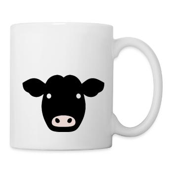 vache animal mignon animaux de la ferme drôles vaches nouveau 13 - Mug blanc - blanc - Droite