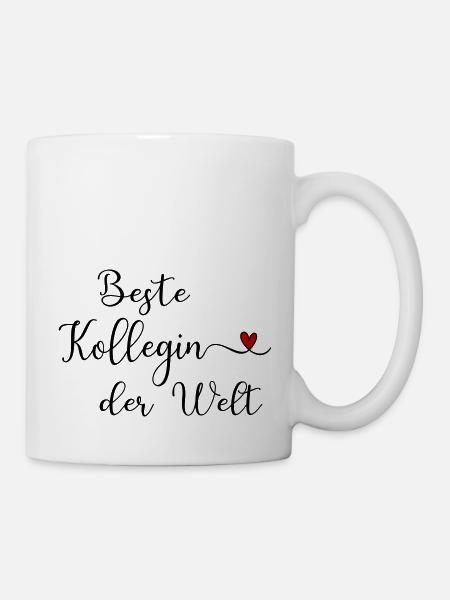 Beste Kollegin der Welt - Tasse - Weiß