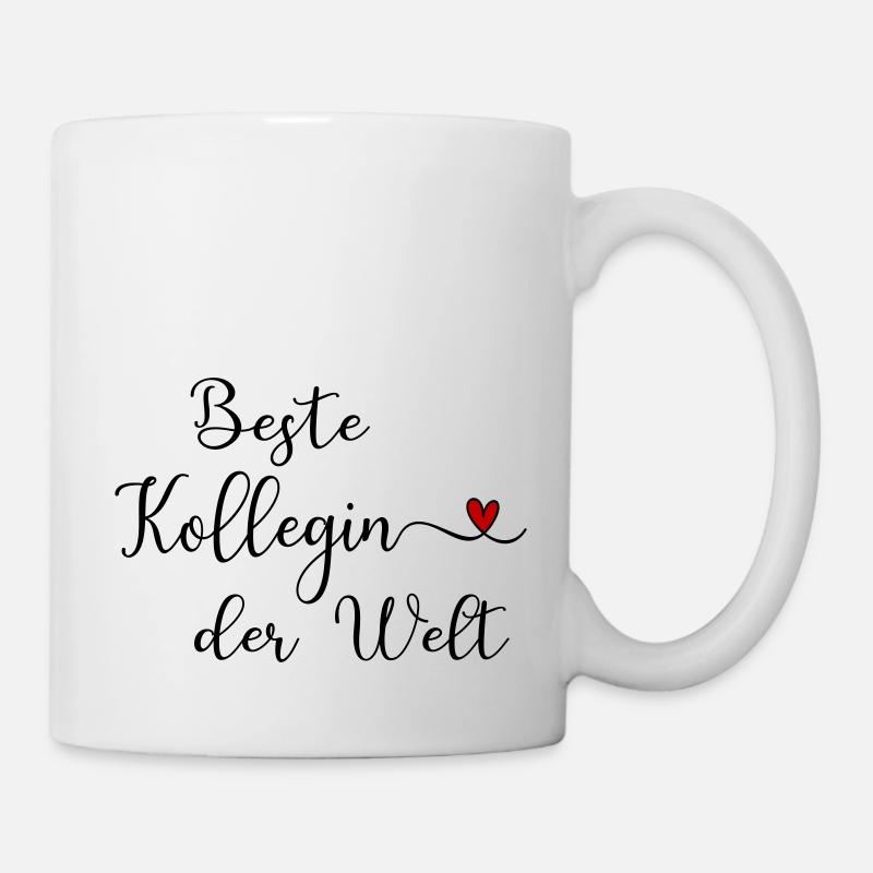 Beste Kollegin der Welt - Tasse - Weiß