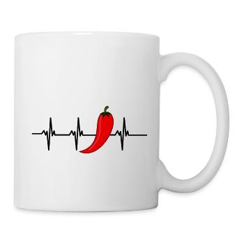 chilli heartbeat - Mug - white - Right