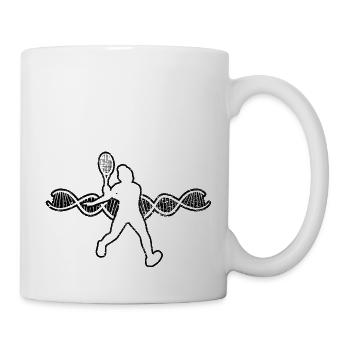 Tennisverein Tennisspieler Tennisschläger Tennis - Tasse - Weiß - Rechts