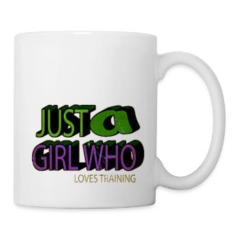 snowboard present outdoors bday barbells - Tasse - Weiß - Rechts
