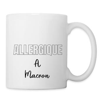Allergique à Macton - Mug blanc - blanc - Droite