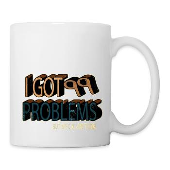 gift anniversary funny quote animals persian cat - Mug - white - Right