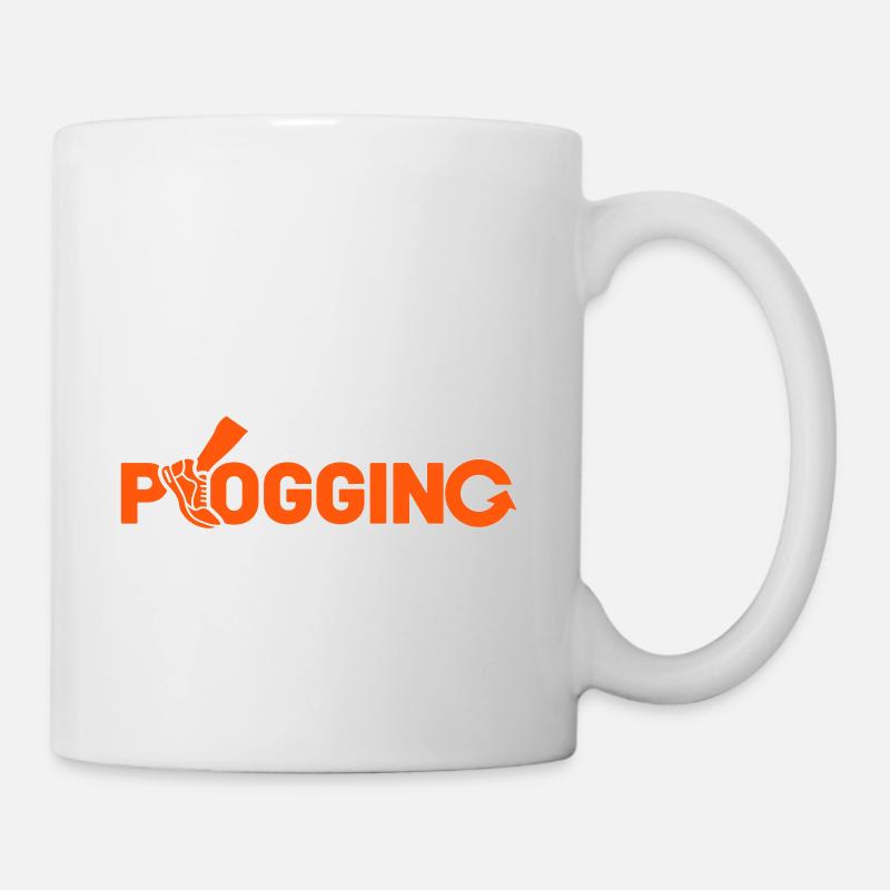 Plogging Logo - Mug blanc - blanc