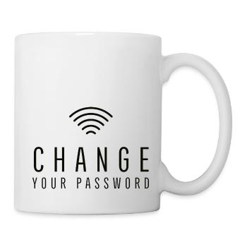 Wechsel, www, Internet, Online, PC, Datendiebstahl - Tasse - Weiß - Rechts