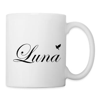 Luna beautiful name Black - Mug - white - Right