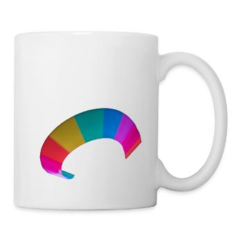 Guidé avec une tige légère « coup droit de tennis » - Mug blanc - blanc - Droite