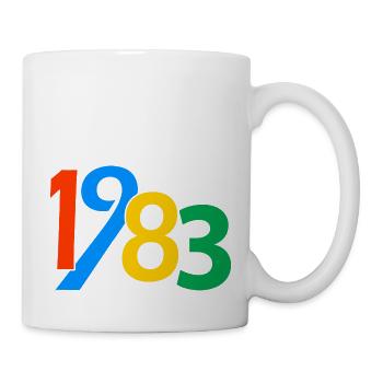 40. Geburtstag 1983 40 Jahre Geschenke für Männer Frauen - Tasse - Weiß - Rechts
