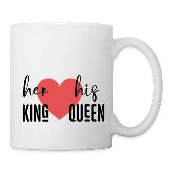 Son Roi sa Reine - Mug blanc - blanc - Droite