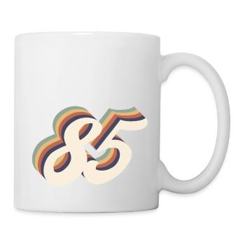85ème anniversaire vintage - Mug blanc - blanc - Droite