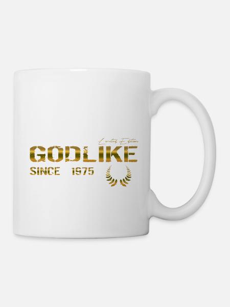 Godlike since 1975 - Tasse - Weiß