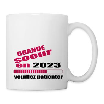 Grande Soeur En 2023 Veuillez Patienter - Mug blanc - blanc - Droite