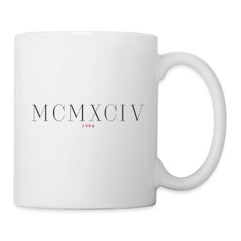 Römischezahl Geburtsjahr Made in 1994 - Tasse - Weiß - Rechts