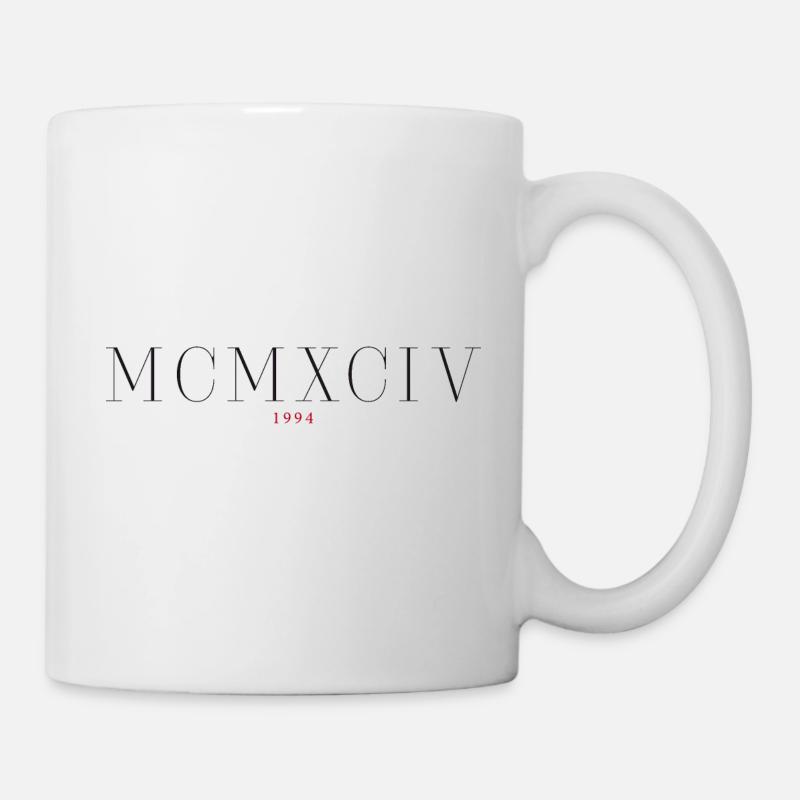 Chiffre romain Année de naissance Fait en 1994 - Mug blanc - blanc