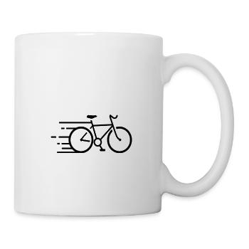 Marathon Triathlon Running joggen Biking Radfahren - Tasse - Weiß - Rechts