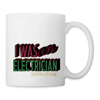 quote electrician humor funny electrician engineer - Tasse - Weiß - Rechts