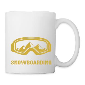 I´d rather be Snowboarding - Tasse - Weiß - Rechts