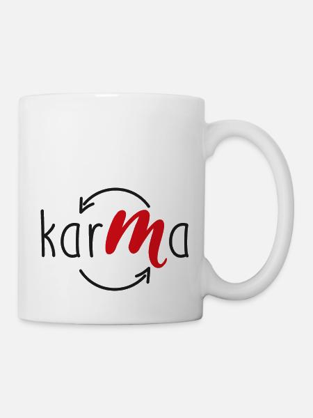Karma - Tasse - Weiß