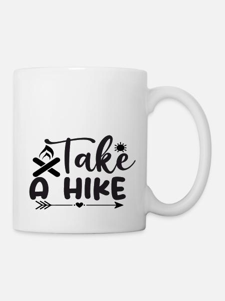 Take A Hike - Tasse - Weiß