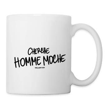 Cherche homme moche - Mug blanc - blanc - Droite