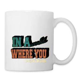 Deer Antlers Climate Protection Meilleur Tshirt Vert - Mug blanc - blanc - Droite