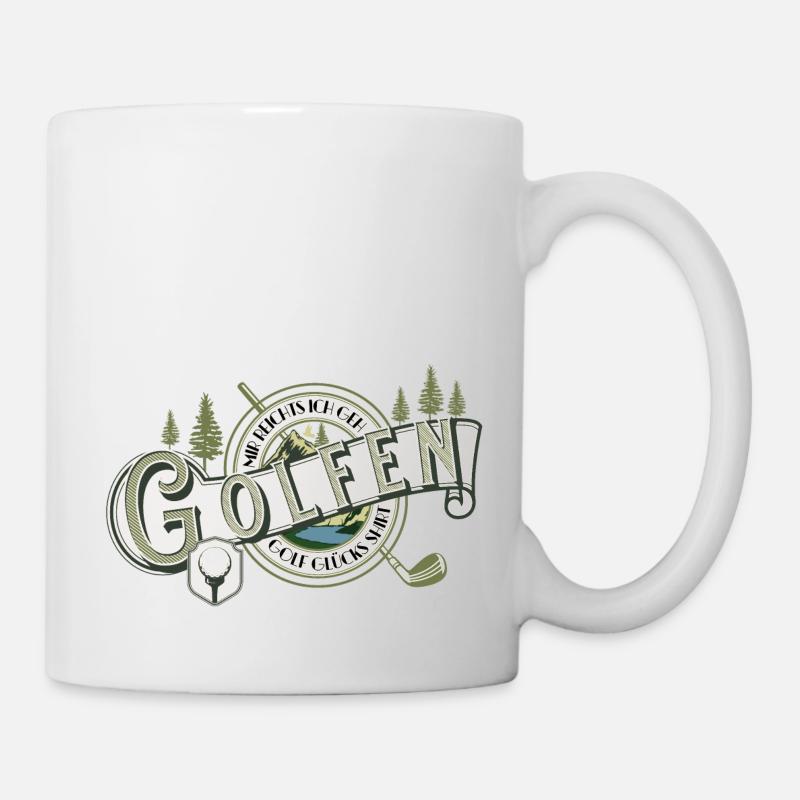 Golf Hobby Vintage Mountain Funny - Tasse - Weiß