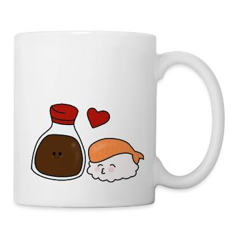 Sushi liebe - Tasse - Weiß - Rechts