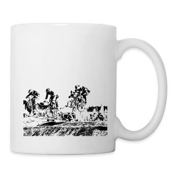 BMX Rennen Rennen - Tasse - Weiß - Rechts