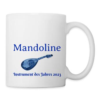 Mandoline - Instrument des Jahres (blau) - Tasse - Weiß - Rechts