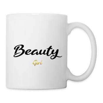 Beauty Girl black - Mug - white - Right