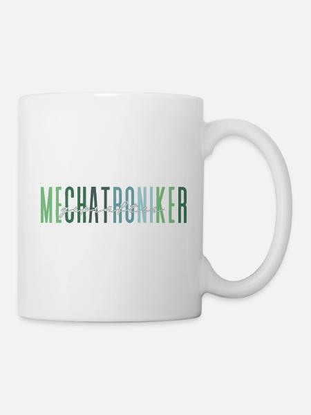 geprüfter Mechatroniker - edles Design - Tasse - Weiß