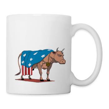 Ecki die Kuh - Tasse - Weiß - Rechts