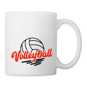 Volley-ball - Mug blanc - blanc - Droite