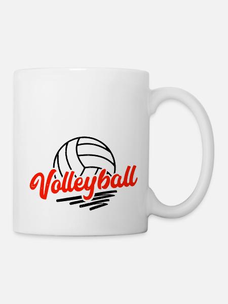 Volleyball - Tasse - Weiß