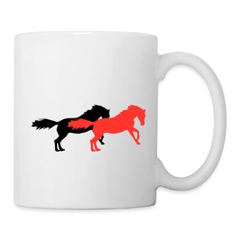 horses - Tasse - Weiß - Rechts