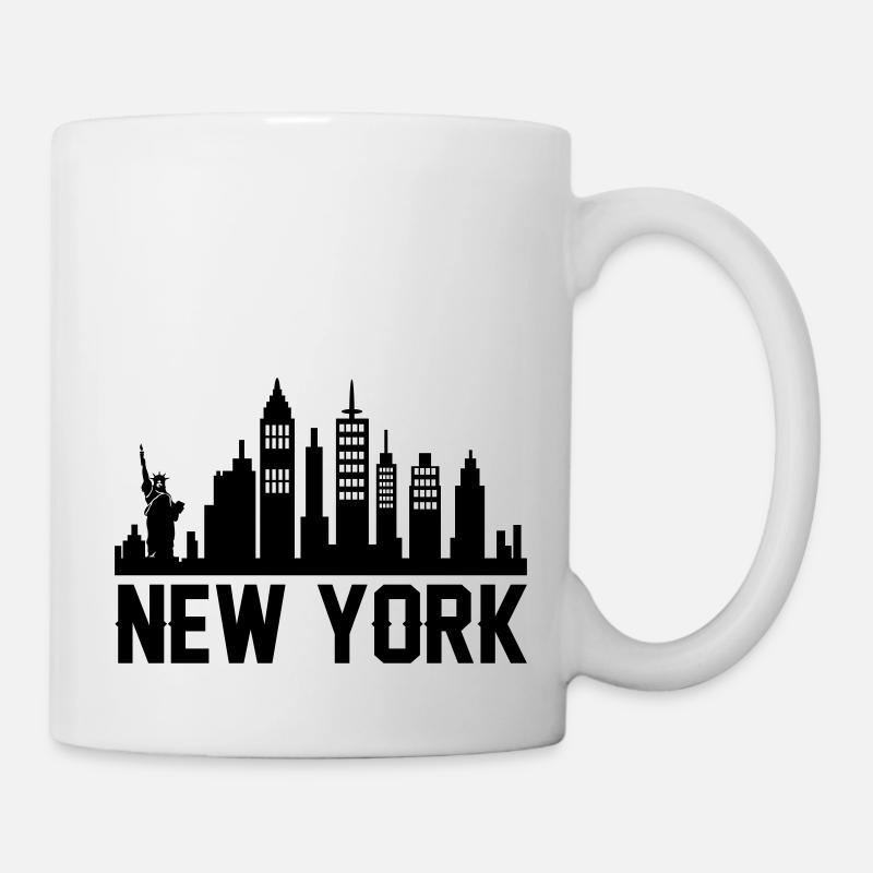 new york skyline - Tasse - Weiß