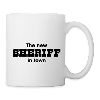 le nouveau shérif en ville - Mug blanc - blanc - Droite
