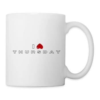 Ich hasse Donnerstag - Tasse - Weiß - Rechts