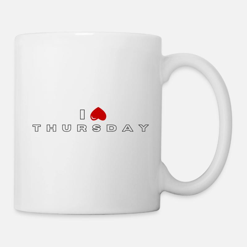 Je déteste le jeudi - Mug blanc - blanc
