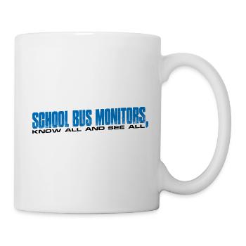 Moniteurs d’autobus scolaires, tout savoir et tout voir 10 - Mug blanc - blanc - Droite