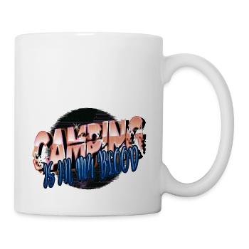 Citation de tente génial cool meilleur camping t-shirt drôle - Mug blanc - blanc - Droite